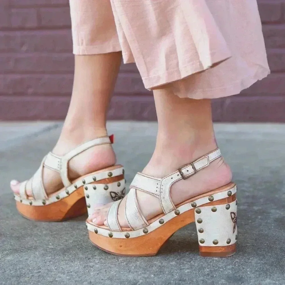 NEW BED STU Mediation Nectar Lux Butterfly Platform Sandals Size 9